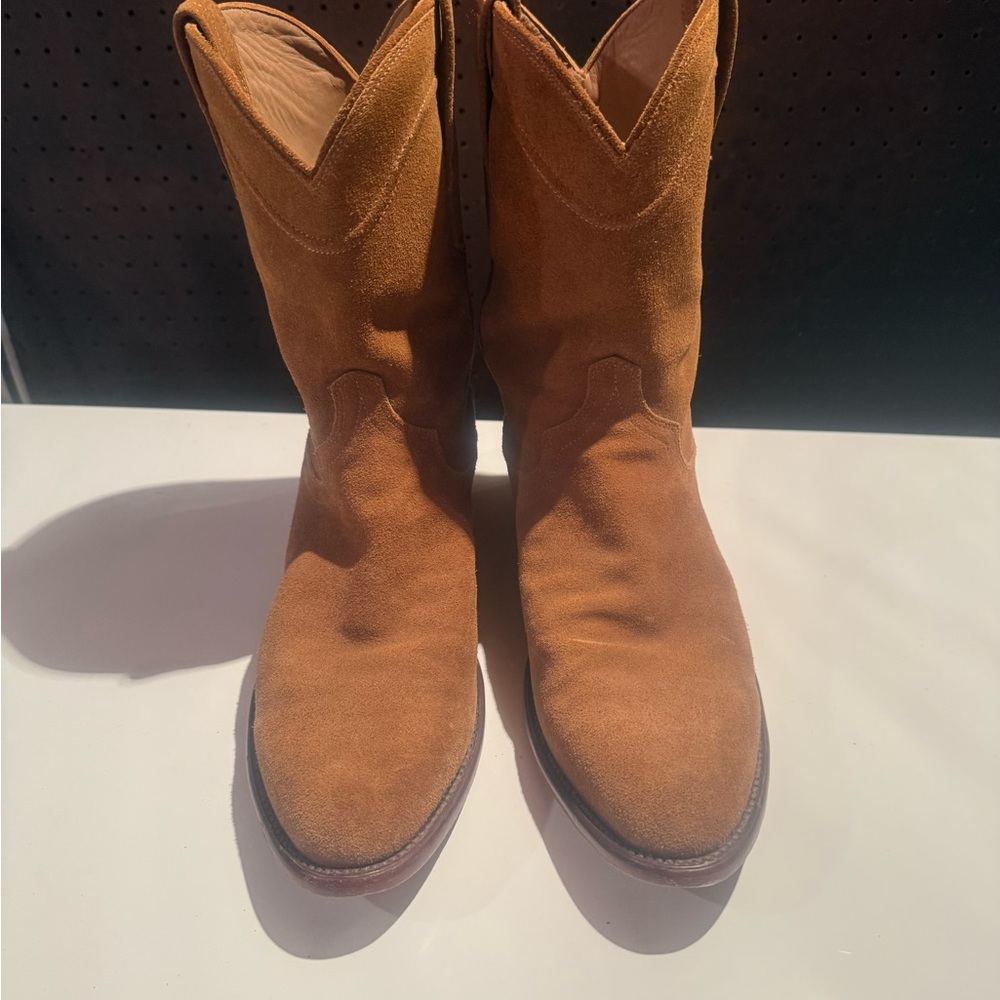Men's Tecovas SHANE Suede Cowboy Boots 10D